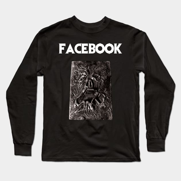Necronomicon Ex Facebook Long Sleeve T-Shirt by HeavensGateAwayMeme